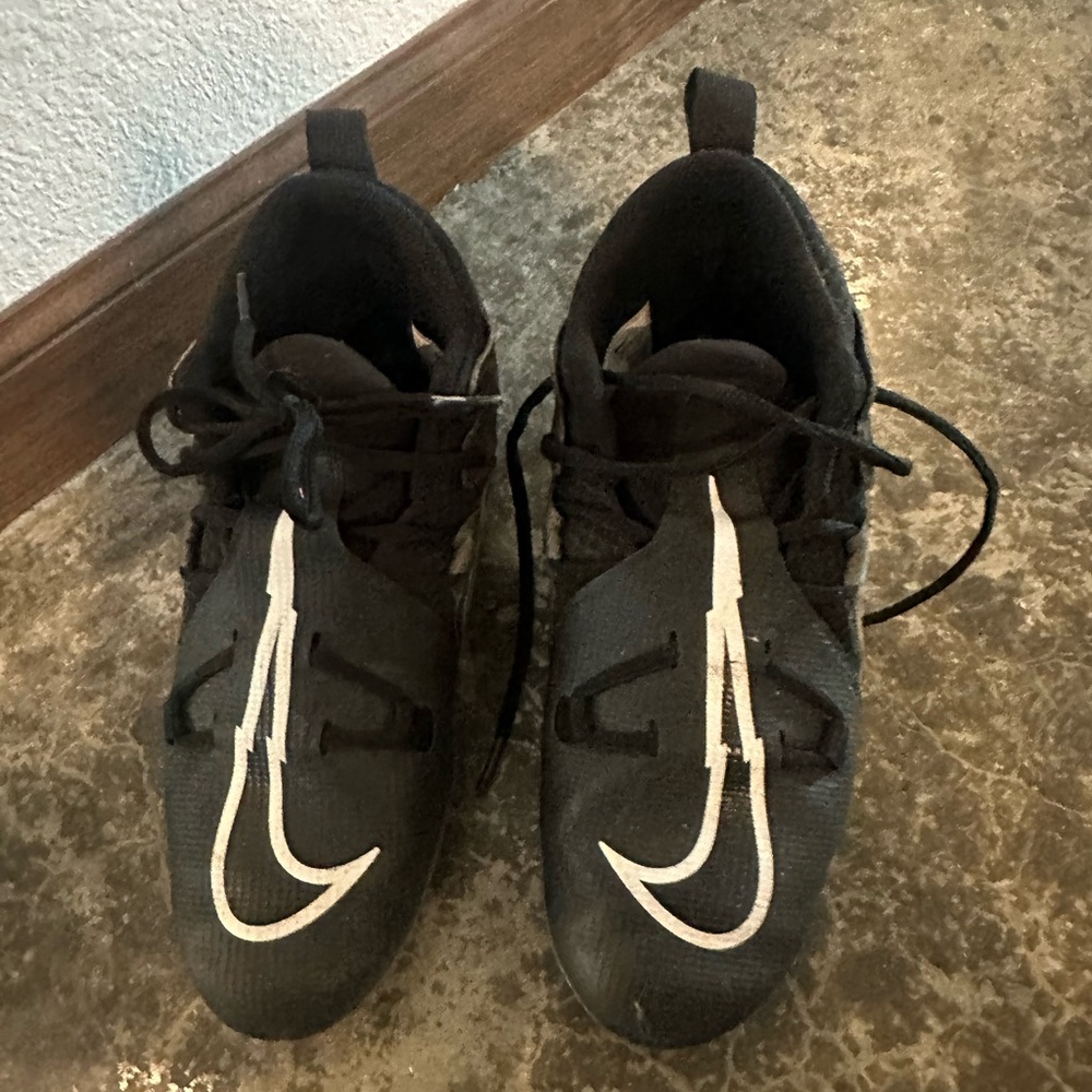 Nike Kids Black Sneakers with White Accents